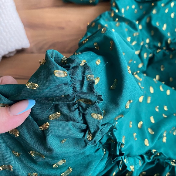 Janie and Jack Green Party dress - Picture 6 of 8